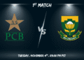 PAK vs SA, 1st ODI Match