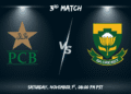 PAK vs SA 3rd T20I Match